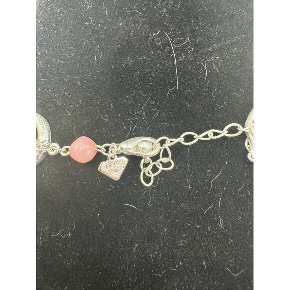 Multicolor Beaded Necklace With Silver Accents & Lobster Clasp Closure 30" READ - Picture 4 of 5